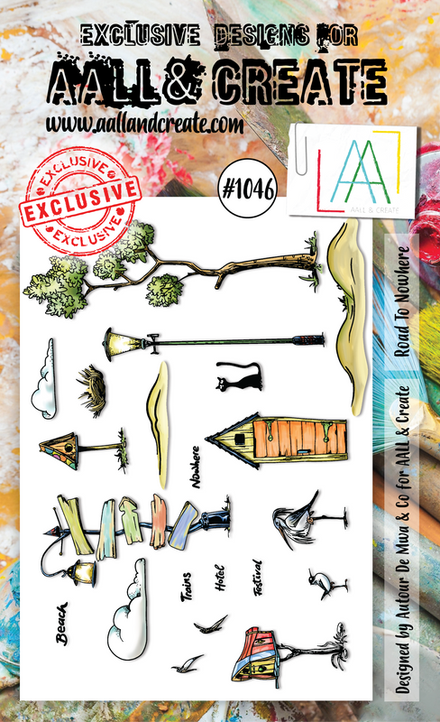 AALL and Create Set de tampons A6 - #1046 - Route vers Nulle Part
