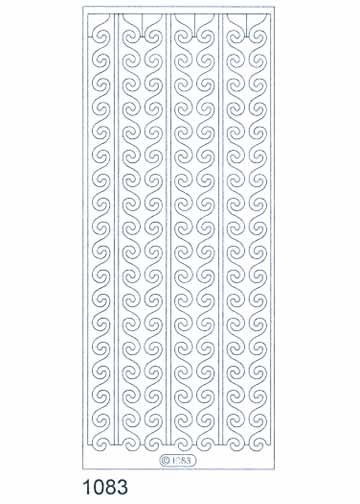 Autocollants décoratifs - Bordure en volutes