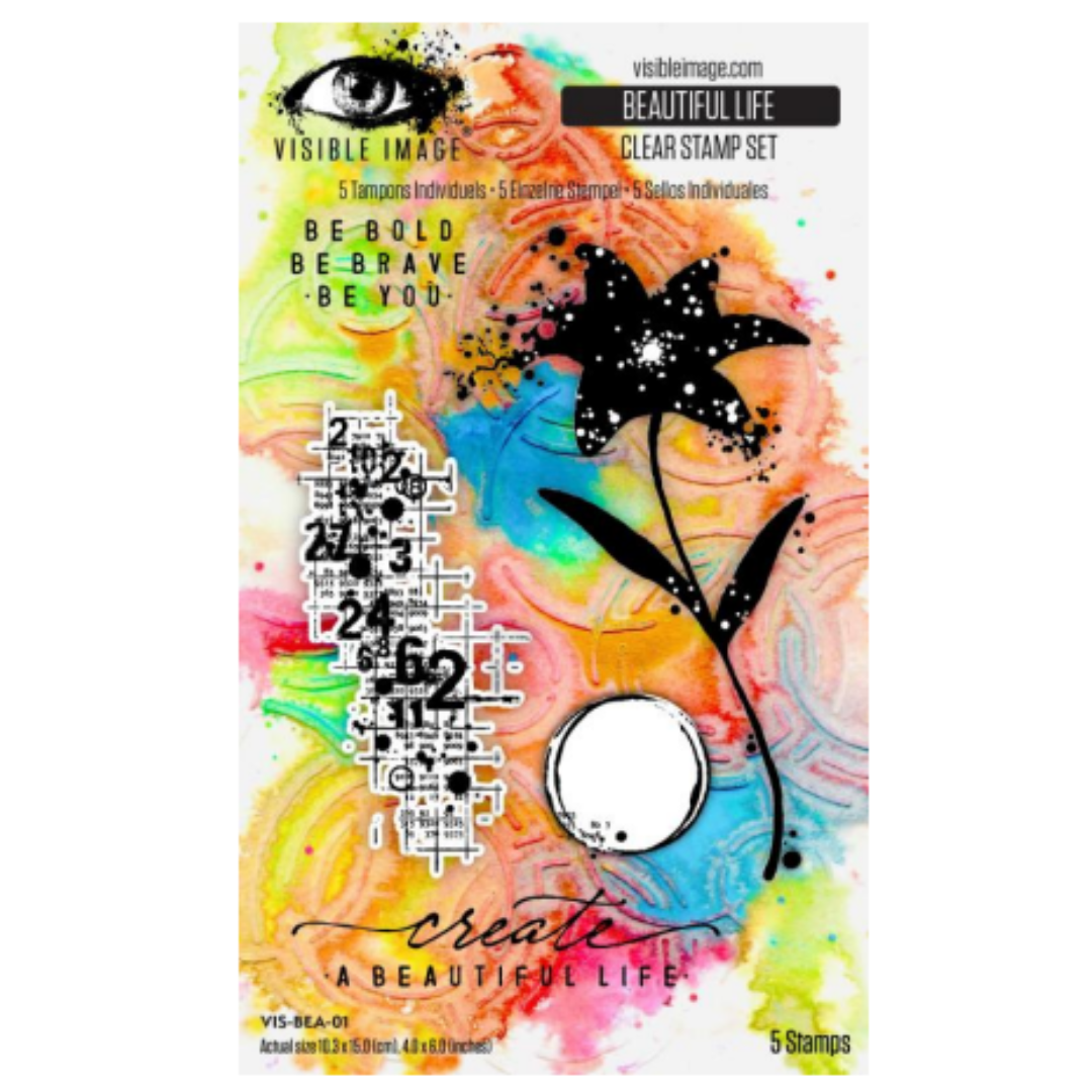 Visible Image Beautiful Life Ensemble de tampons 10,16 cm x 15,24 cm
