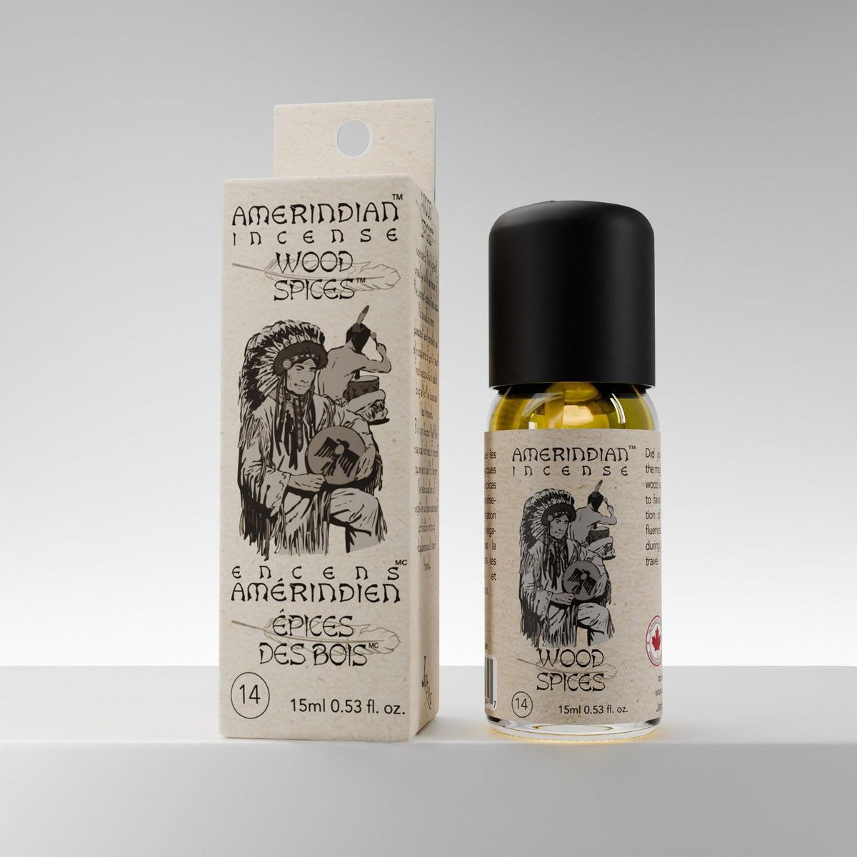 Huile essentielle d'épices de bois amérindiennes n° 14