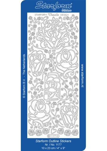 Stickers décoratifs - Motifs floraux style doodle