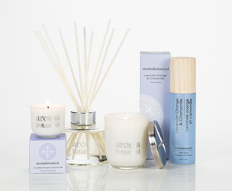 Mini bougie lavande orange et camomille au mélange apaisant par Aromabotanical