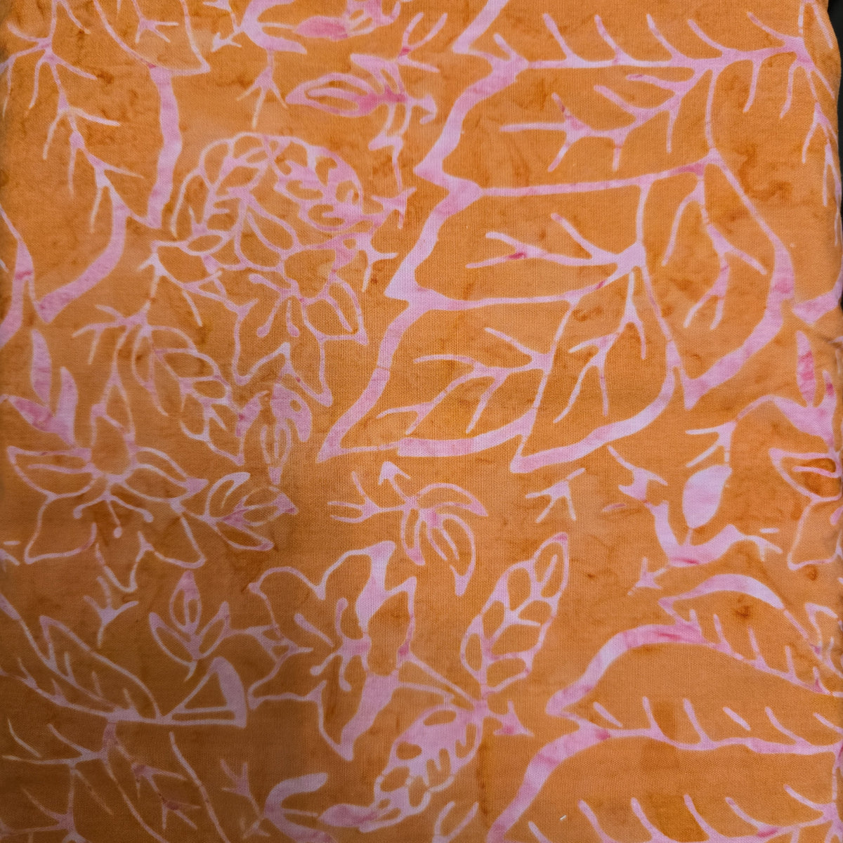 Batiks Bavarois - Feuille Orange/Rose - JH23A8-PL