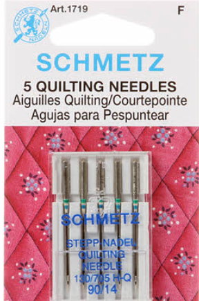 Aiguilles SCHMETZ #1719 pour quilting - 90/14 - 5 pièces