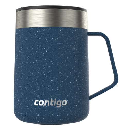 Contigo Streeterville Stainless Steel Vacuum-Insulated Mug, 14 oz (414 mL), Blueberry