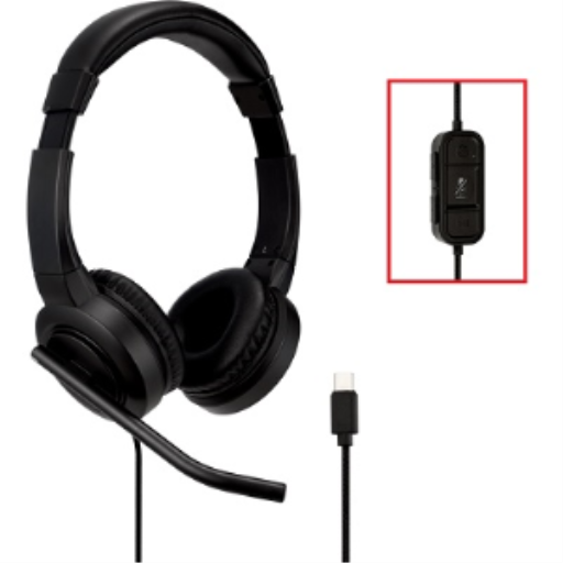 H1000 USBC ON EAR HEADSET BLK