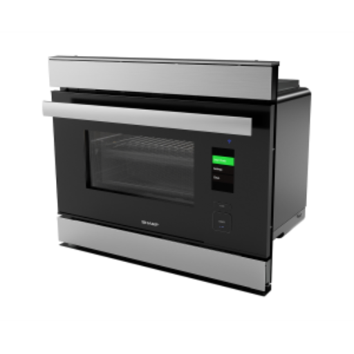 Four à vapeur combiné encastrable intelligent Sharp SSC2489GS de 24 pouces avec contrôle Alexa et convection