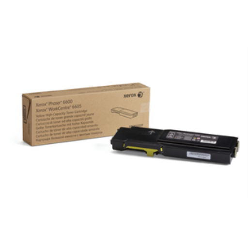 Cartouche de toner jaune haute capacité 106R02227 Phaser 6600/WorkCentre 6605