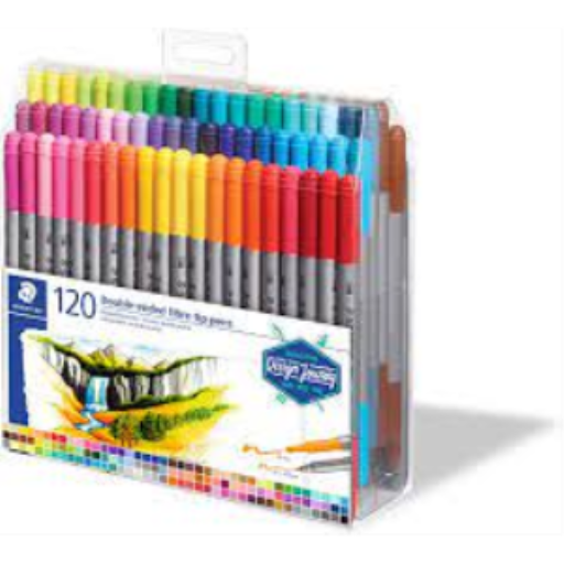 STAEDTLER Double-ended fibre-tip pens pk/120