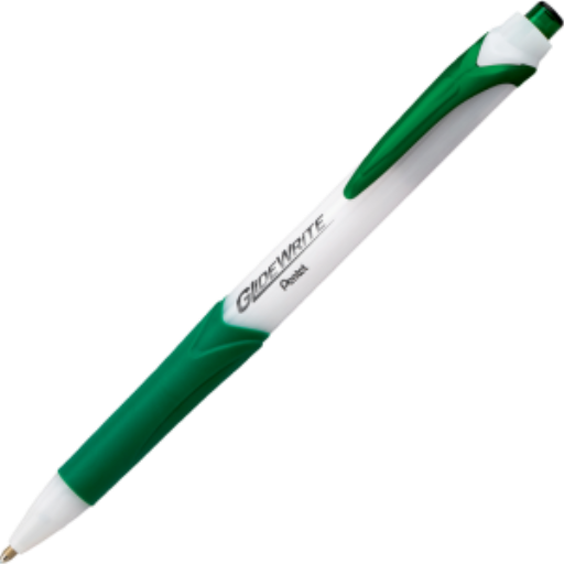 Stylo-bille GlideWrite avec encre TechnIFlo, pointe large (1,0 mm), encre verte