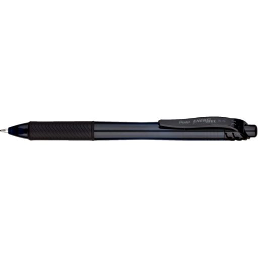 EnerGel-X Retractable Gel Roller, (1.0mm) Metal Tip, Black Ink