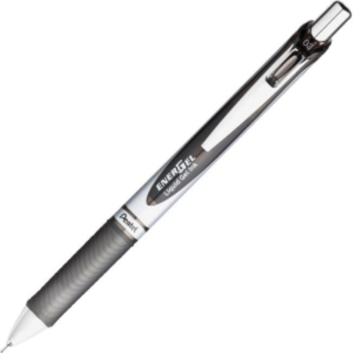 Stylo-bille rétractable EnerGel, Pointe aiguille (0,3 mm), Encre noire