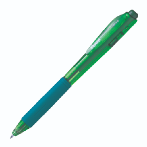 Super ! Stylo bille rétractable, (1,0 mm), encre verte
