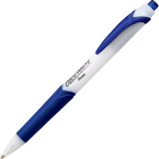 Stylo bille GlideWrite avec encre TechnIFlo, pointe large (1,0 mm), encre bleue