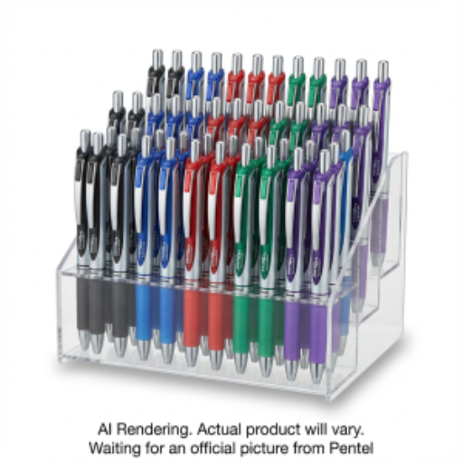 Roller gel rétractable EnerGel (0,7 mm), présentoir assorti en vrac, 72 pièces