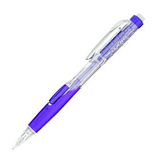 Porte-mine Twist-Erase Click (0,5 mm) Corps transparent, grip violet
