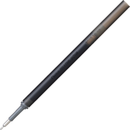 Recharge d'encre - Pour stylo gel EnerGel Infree, (0,5 mm) Pointe fine aiguille, Encre noire