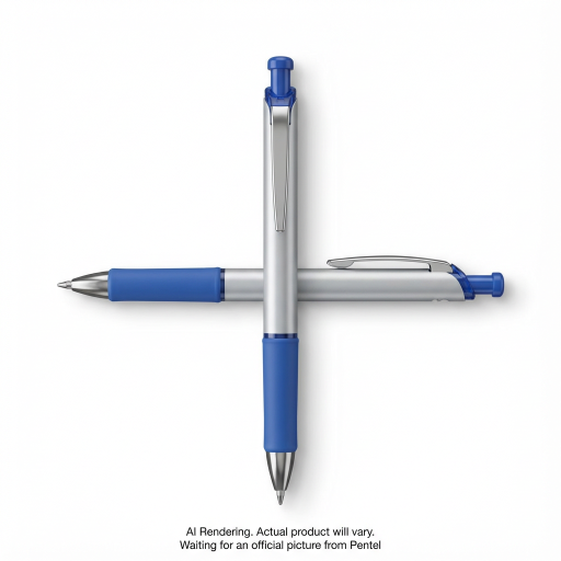 EnerGel Retractable Gel Roller, (1.0mm) Metal Tip, Blue Ink