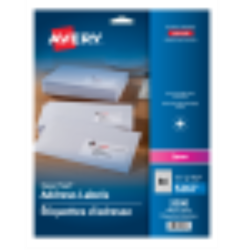 5267 WHITE, EASY PEEL, 1 3/4" X 1/2", PERMANENT, 25 SHEETS