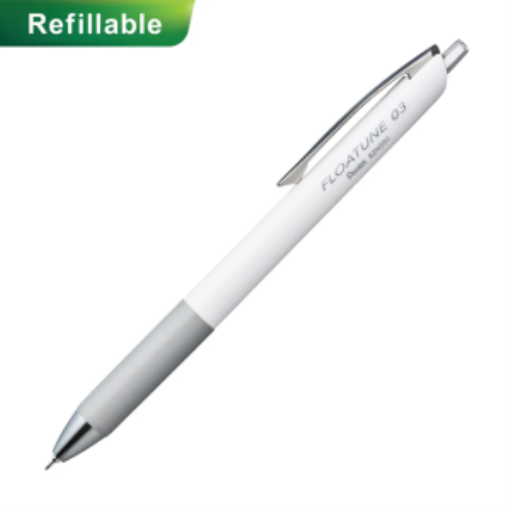 Refills for Pentel Floatune, Advanced Rollerball Retractable Pen, 0.3mm Tip, Black Ink