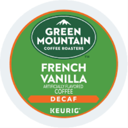 COFFEE-K CUP GREEN MOUNTAIN FRENCH VANILLA DECAF LIGHT ROAST 24/BX