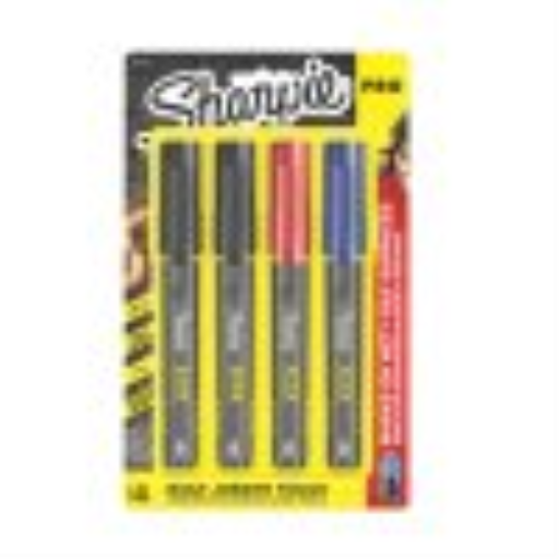 Marqueurs permanents Sharpie PRO, pointe fine, couleurs assorties, paquet de 4