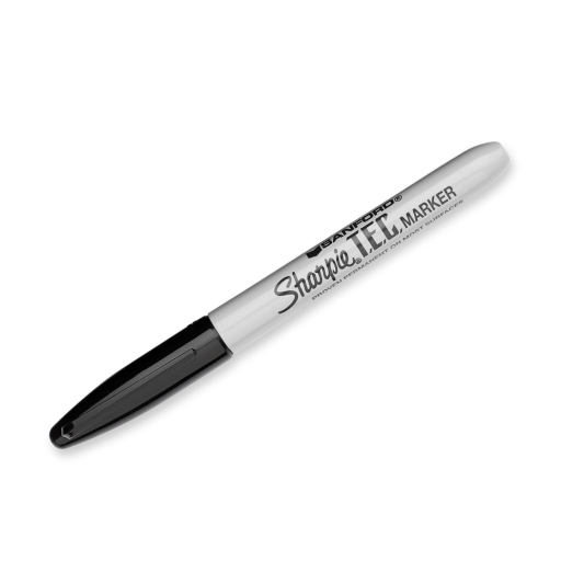 Marqueur permanent certifié Sharpie Trace Element, pointe fine, noir, 1 unité