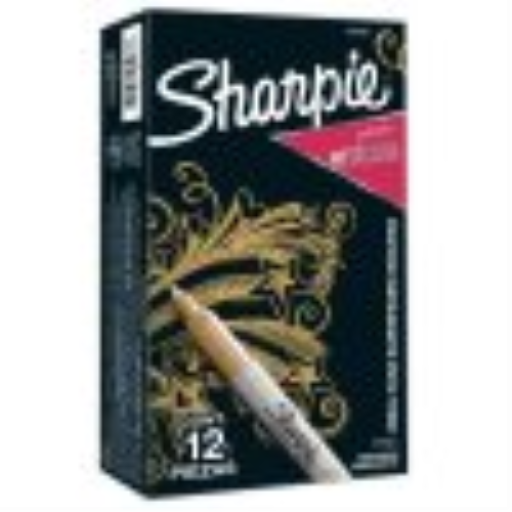 Marqueur indélébile métallique Sharpie, pointe fine, or, 1 unité