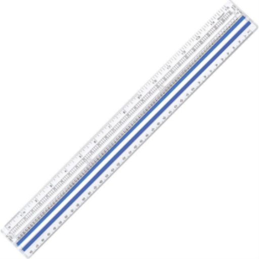 38cm/15" Magnifying Ruler – 1/16", 1/8" /
Règle grossissante de 38 cm/15 po - 1/16 po, 1/8 po