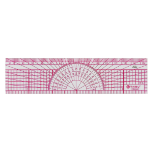8ths/16ths Graph Protractor Ruler 15cm/6”
Règle rapporteur 1/8 et 1/16 au po, 15cm/6 po
