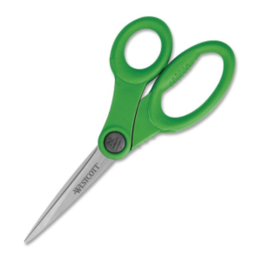 8” Pointed KleenEarth® Antimicrobial Scissors - Green Handles /
Ciseaux antimicrobiens KleenEarth® bouts pointus 8 po - poignées vertes