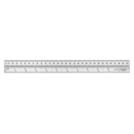 Règle laminée métrique/impériale, 30 cm/12 po