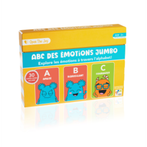 Cartes ABC des émotions jumbo pour la classe - Version française