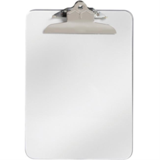 Letter Size – 9" x 12" - Clear - 6" Spring Clip /
Format lettre – 9 po x 12 po - Transparente – pince à ressort 6 po