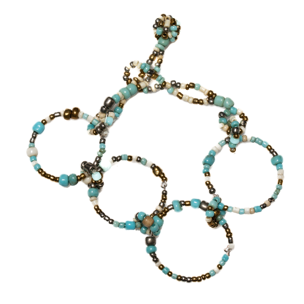 Bracelet créole perlée