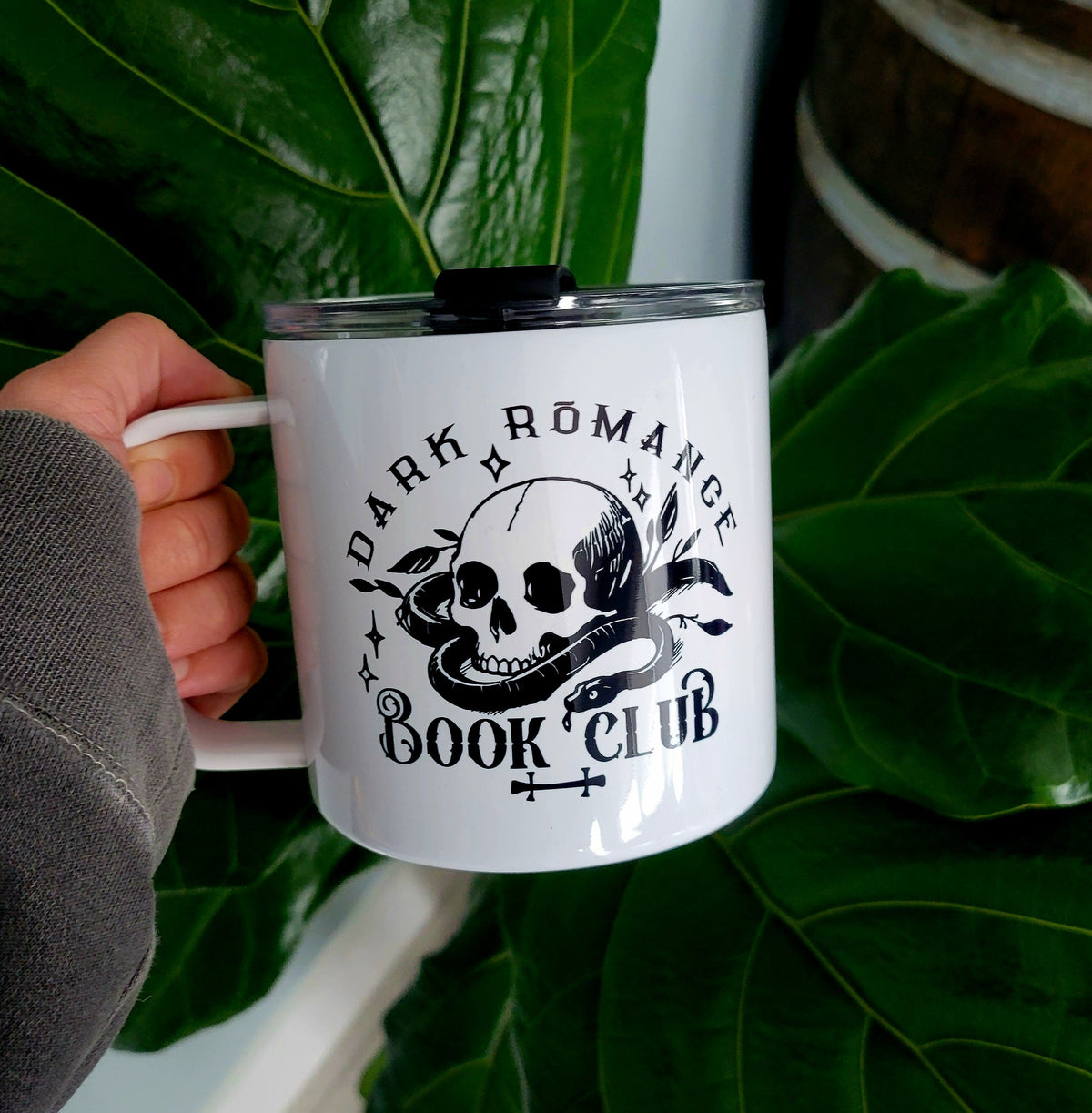 Tasse à café en acier inoxydable de 500 ml « Dark Romance Book Club »