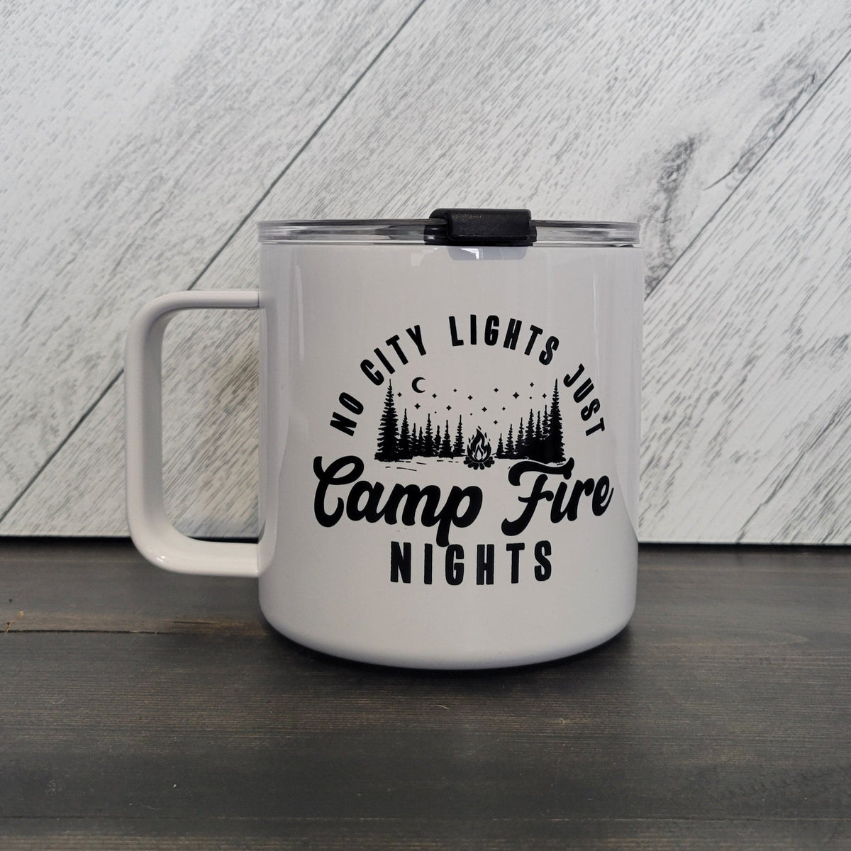 Mug à café isotherme en acier inoxydable (500 ml) No City Lights | Mug lac