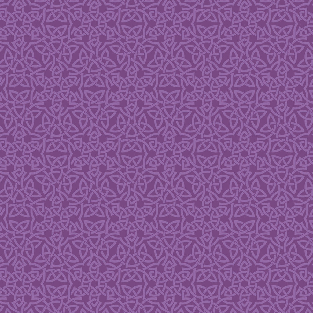 Celeste - Camelot Fabrics - Celtic Knots - Purple