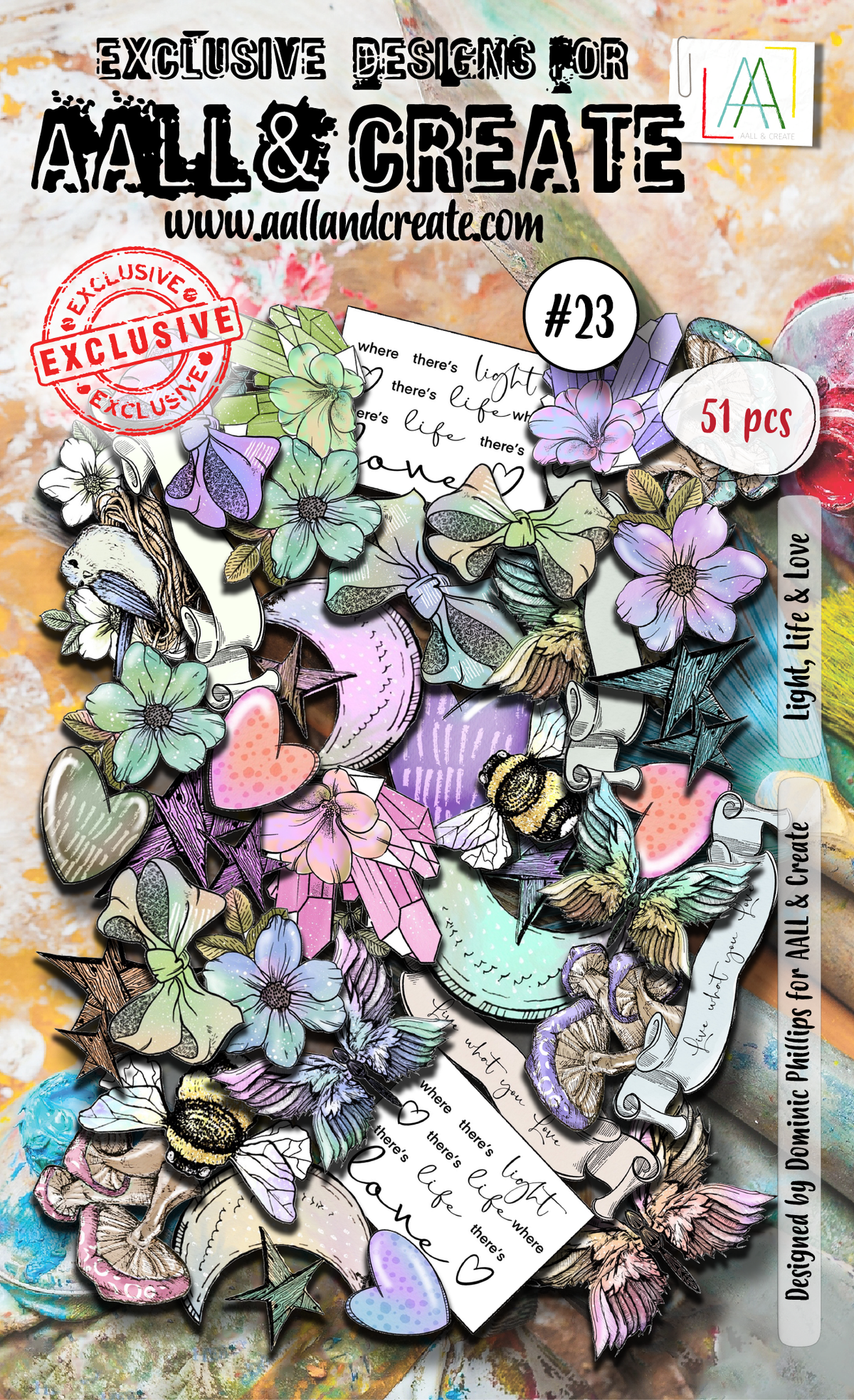 AALL and Create Ephemera Die-Cuts - 23 - Light, Life & Love