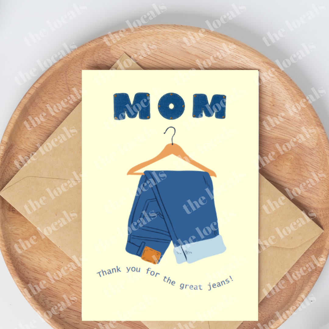 Carte de vœux Mom Jeans