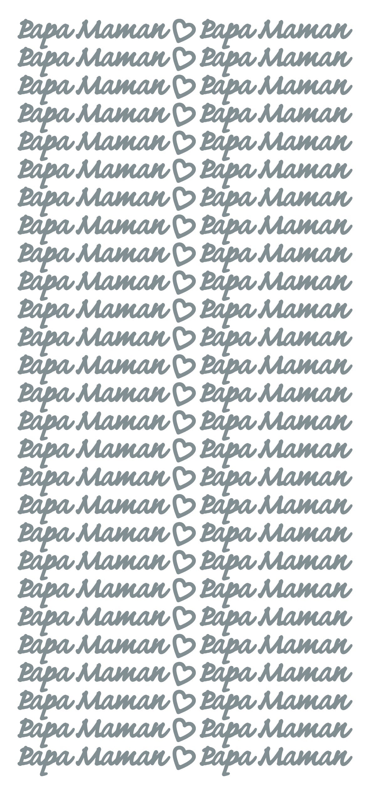 Autocollants à décoller – Papa Maman