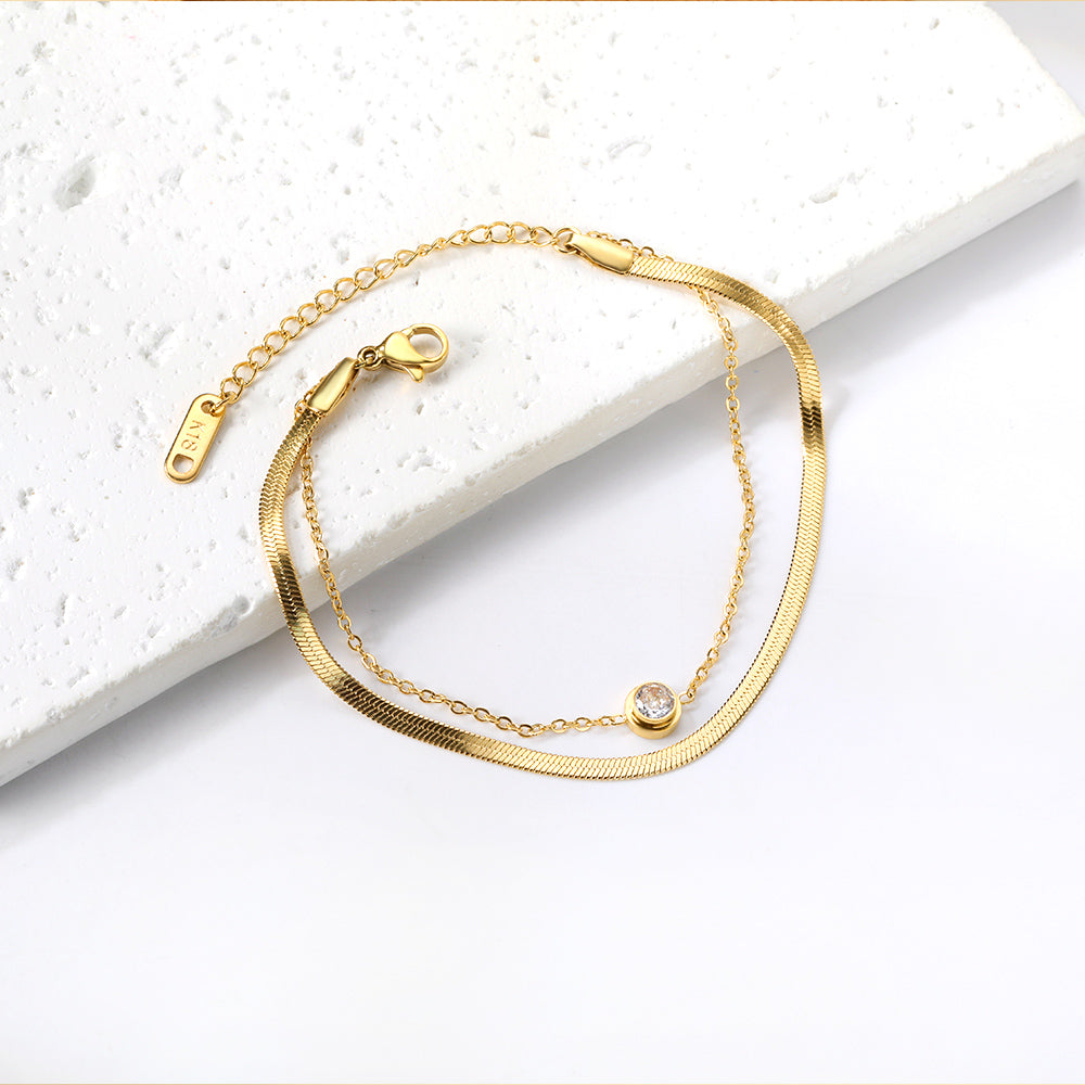 Bracelet Duo Diamant Éclatant