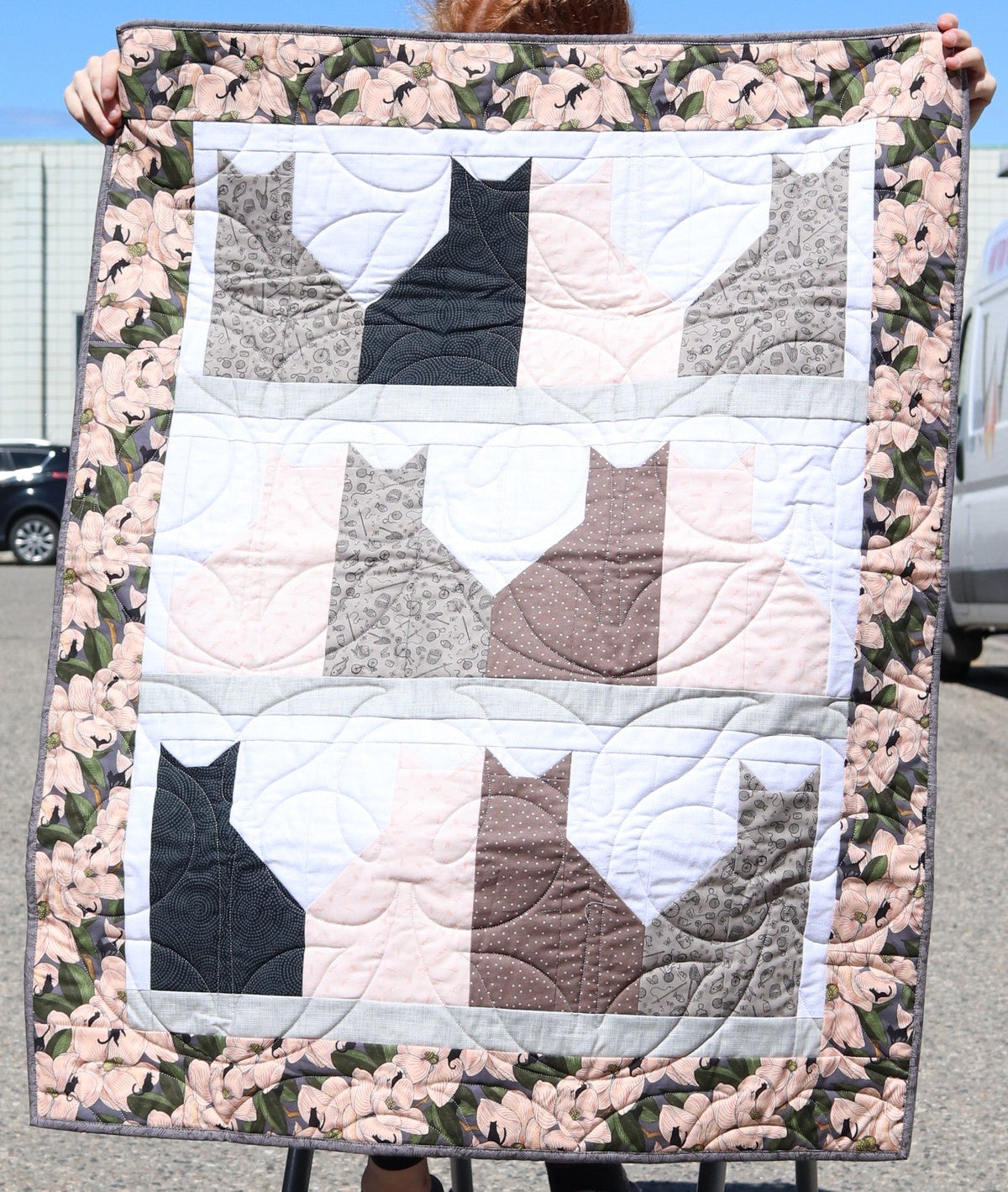 Store Sample- Lap Quilt- Cat City