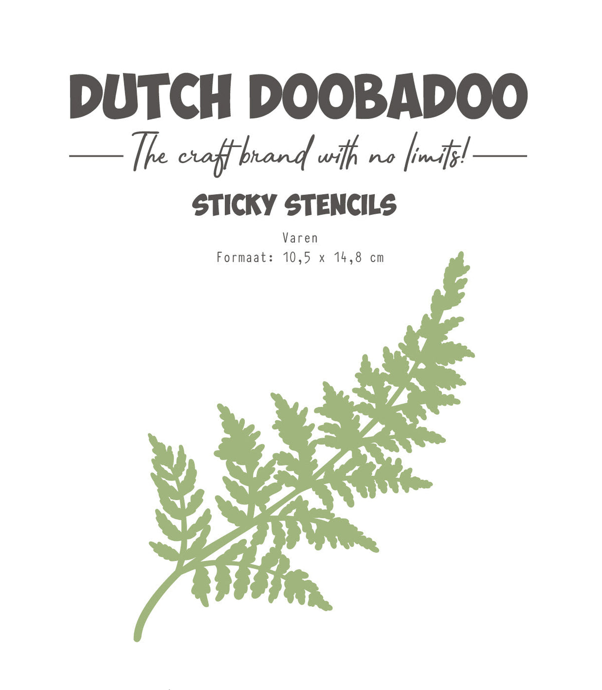 Dutch Doobadoo DDBD Pochoir adhésif néerlandais A6 Fougère