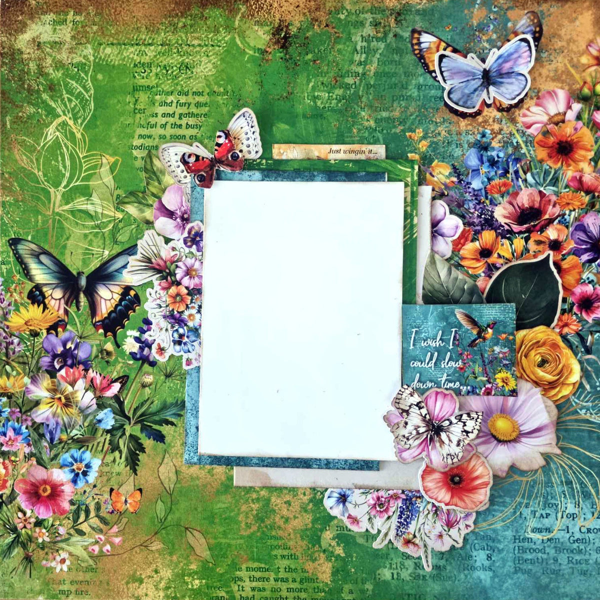 3Quarter Designs Papier Design et Découpes Ailes Flottantes 30x30 cm