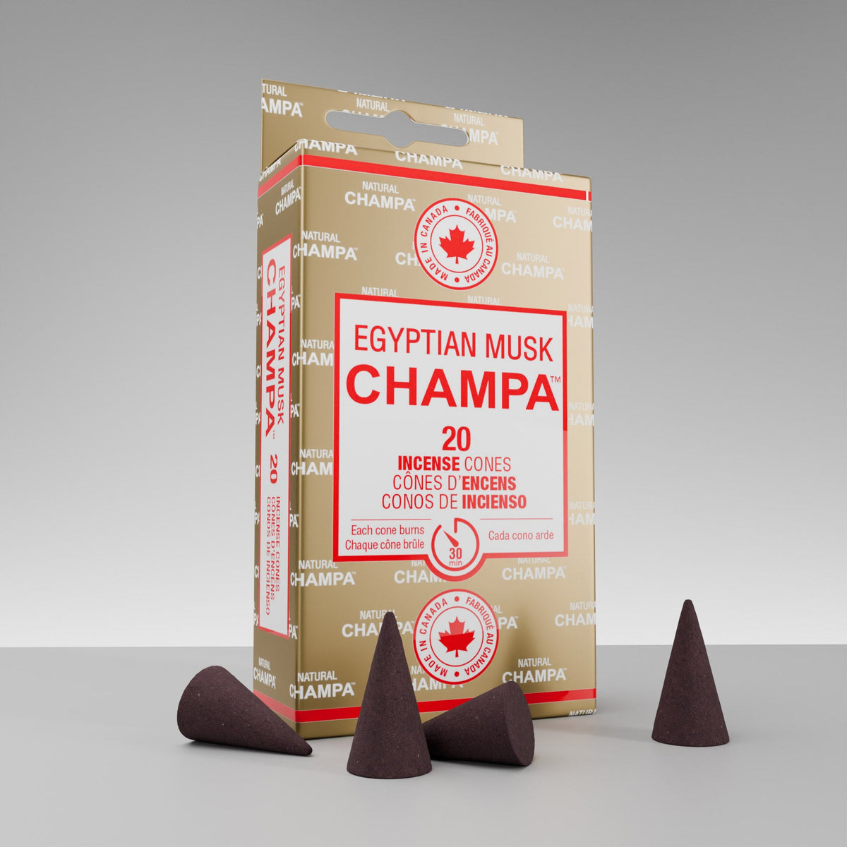Bâtons d'encens cônes Egyptian Musk Champa