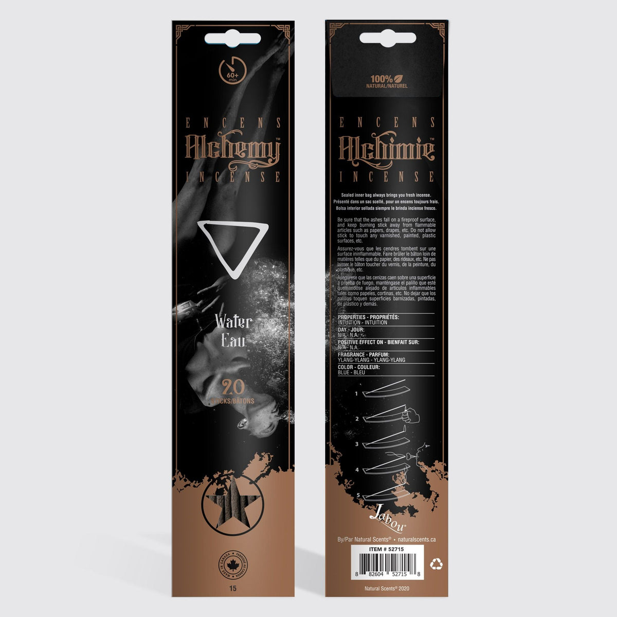 Bâtonnets d'encens Alchemy Incense® n°15 Eau