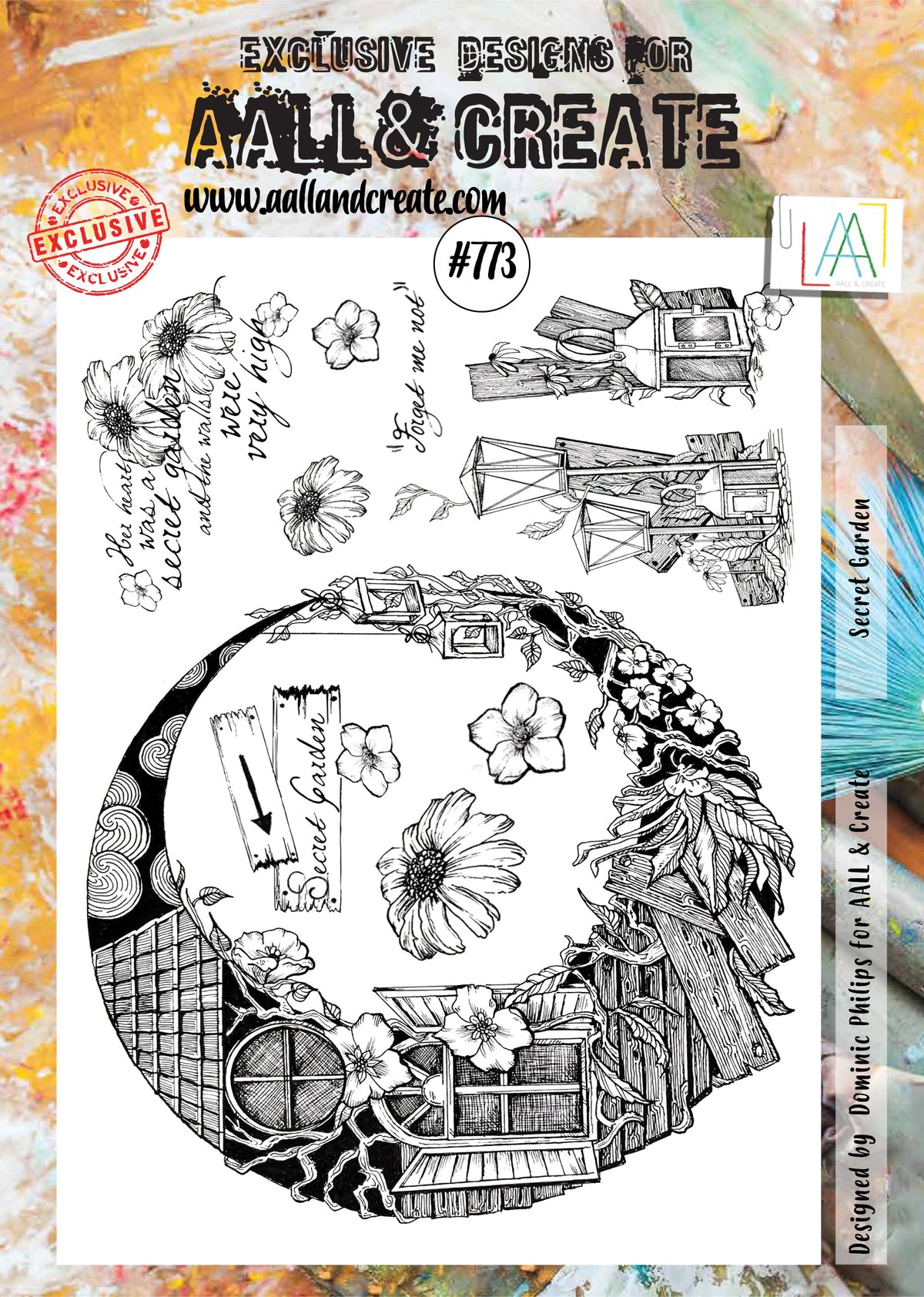 AALL and Create - Tampons - 773 - Jardin secret