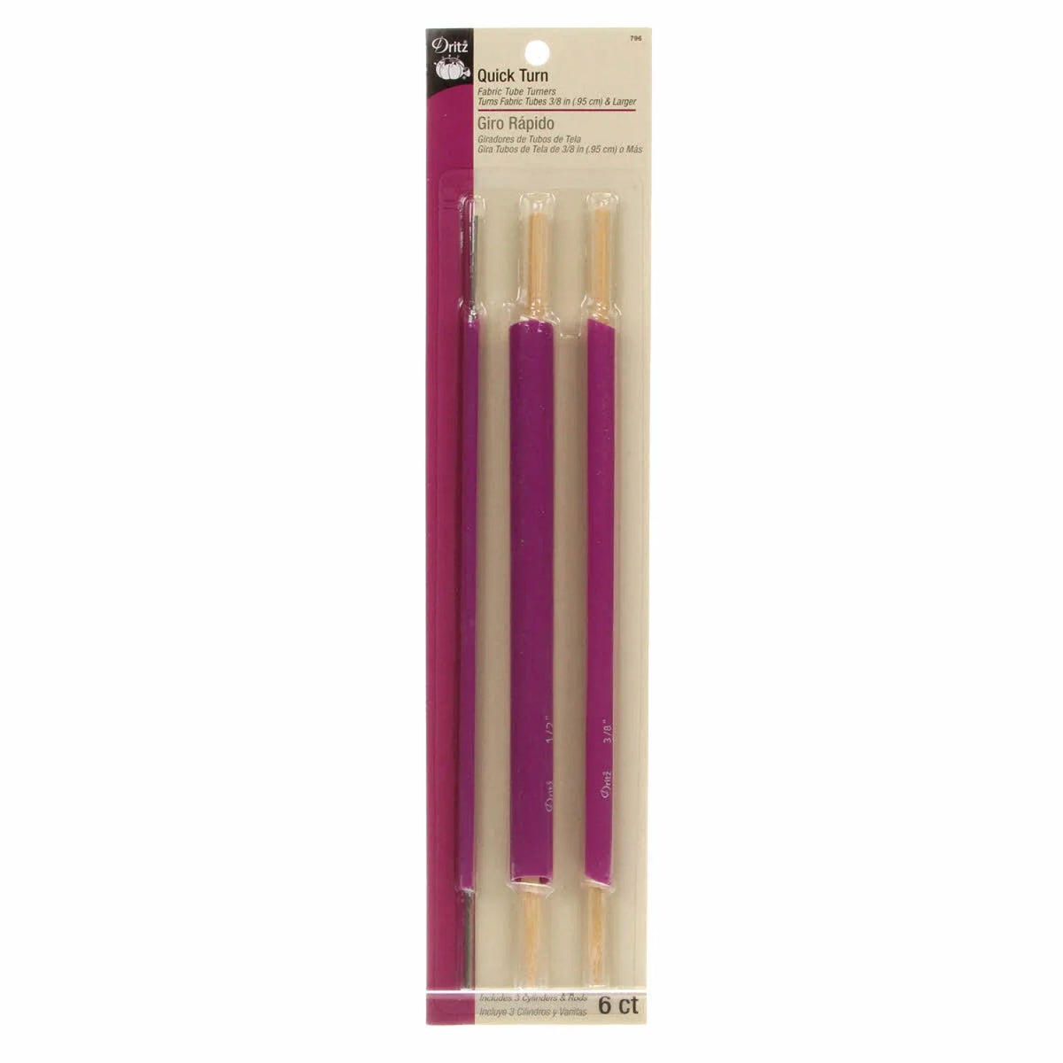 Dritz Quick Turn Fabric Tube Turner