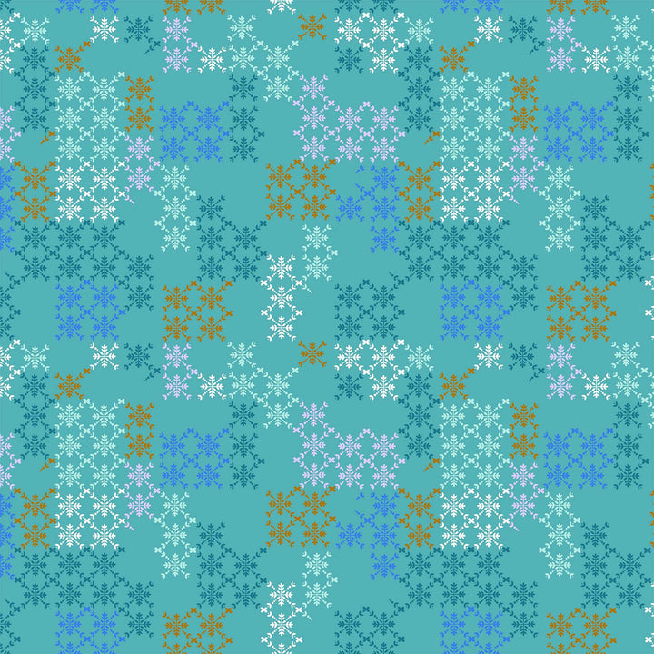 Figo Fabrics - Hampton Court - Treillis Menthe